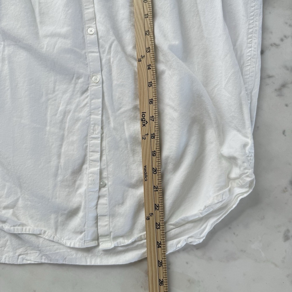 Madewell Central Shirt Blouse White Size XS Oversized Button $65 - Picture 9 of 12